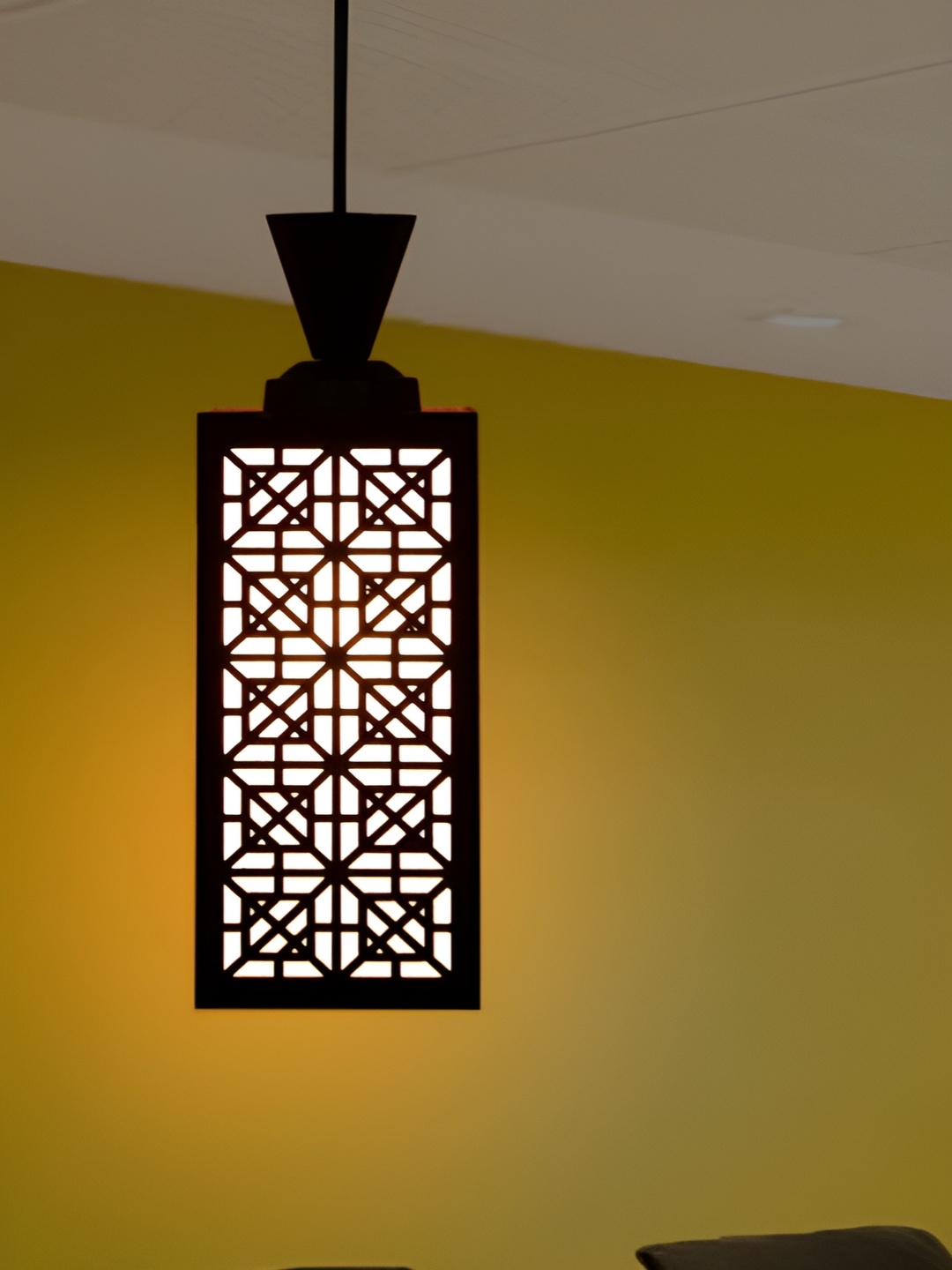 

1ST TIME Brown Textured wooden Traditional Ceiling Lamp