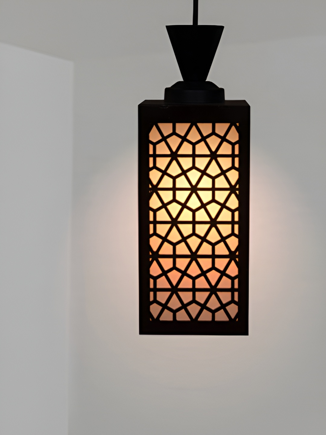 

1ST TIME Brown Textured Contemporary Rectangle Shaped Ceiling Lamp