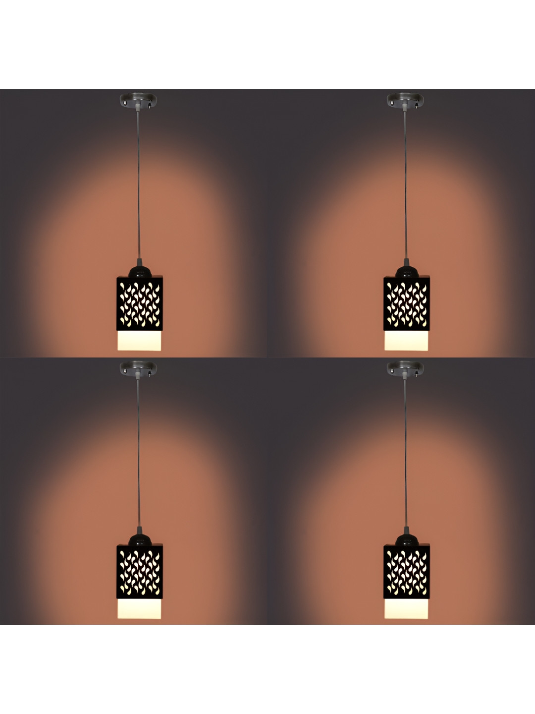 

1ST TIME Brown 4 Pieces Textured Traditional Ceiling Lamp