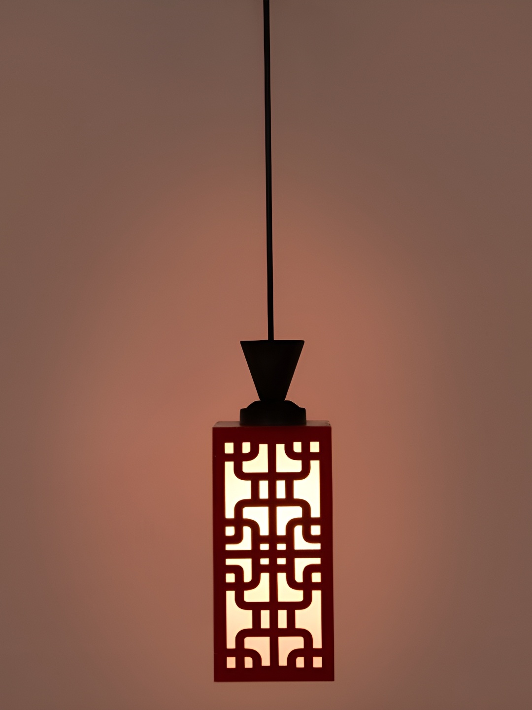 

1ST TIME Red Textured Traditional Ceiling Lamp