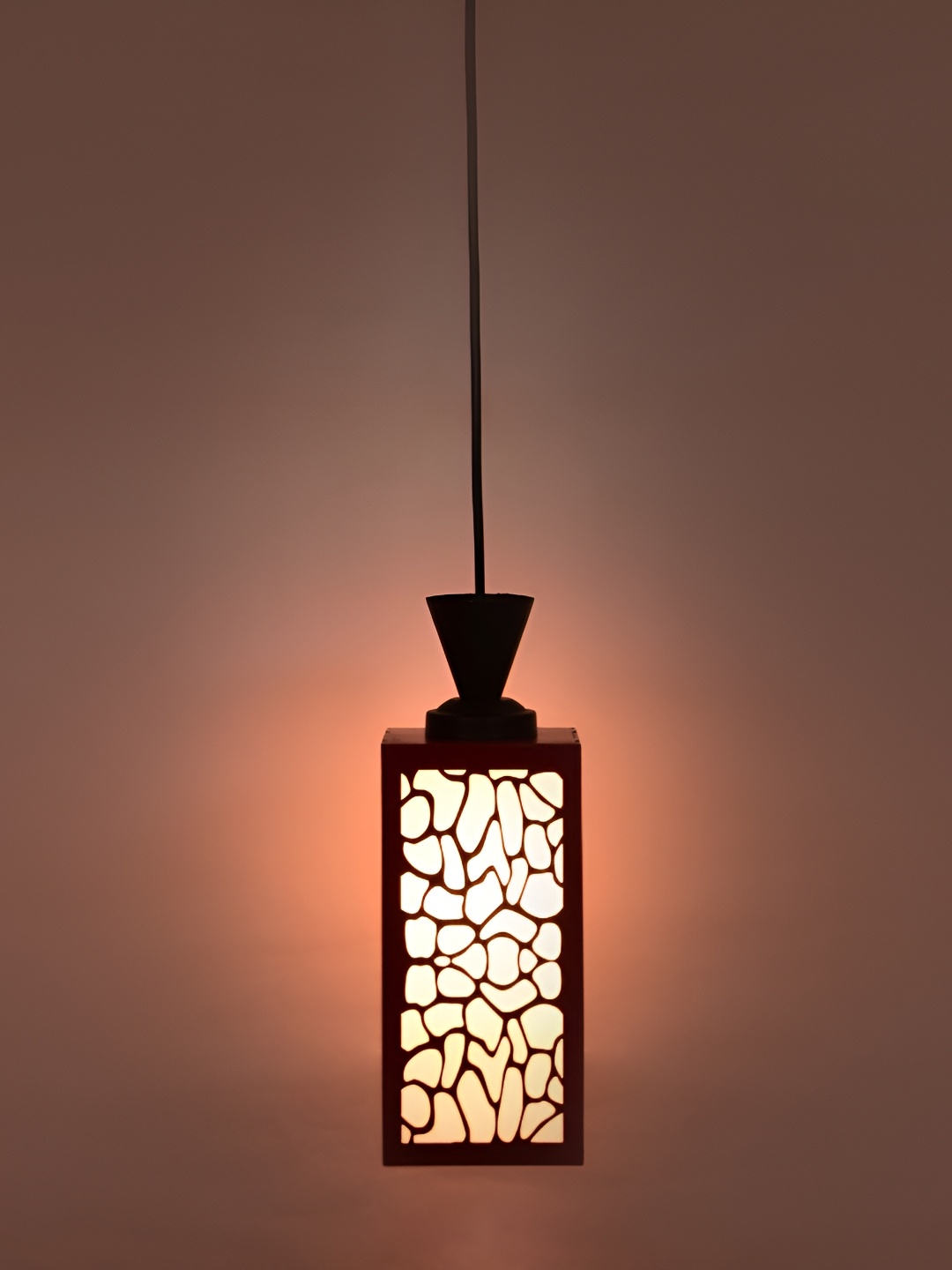 

1ST TIME Red Textured Traditional Ceiling Lamp