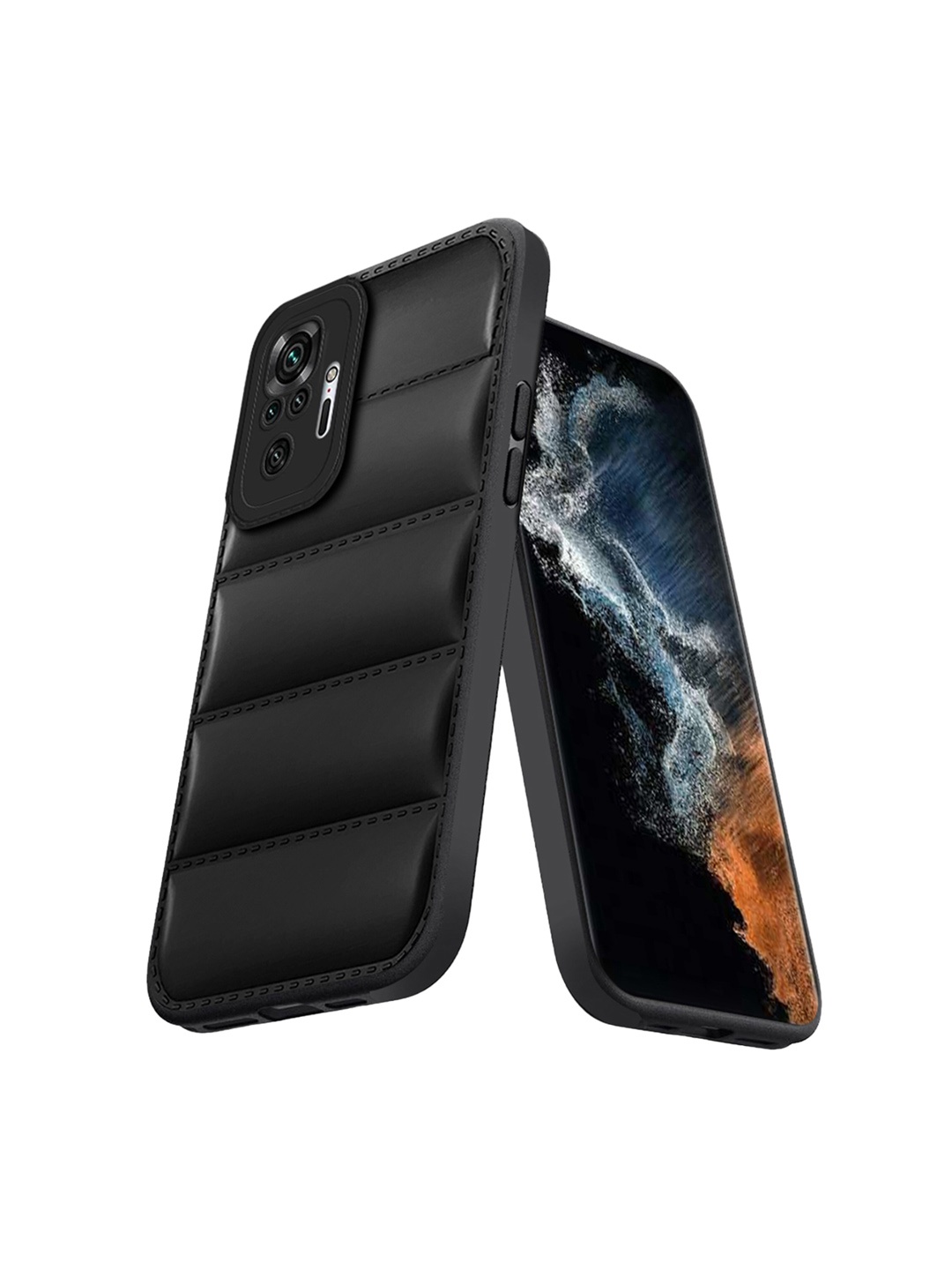 

Karwan Puffer Edition Redmi Note 10 Pro Max Back Case Mobile Accessories, Black