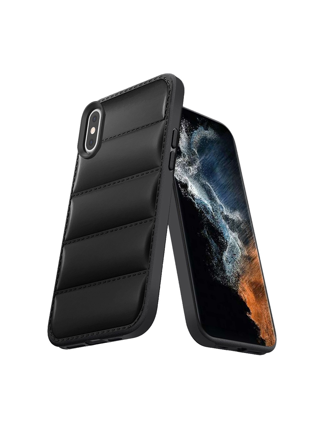 

Karwan Puffer Edition iPhone X Back Case Mobile Accessories, Black