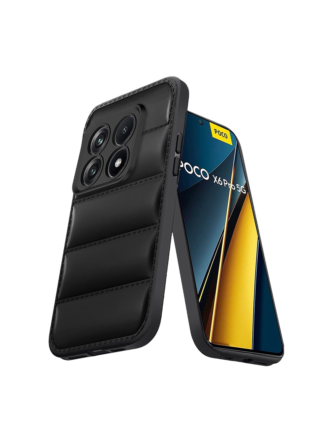 

Karwan Poco X6 Pro Back Case, Black