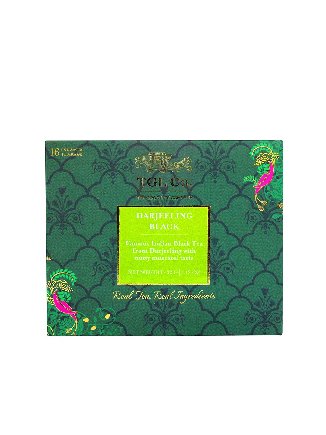 

TGL Co. Pack Of 4 Darjeeling Black Tea Bags - 32 Gm Each, Green