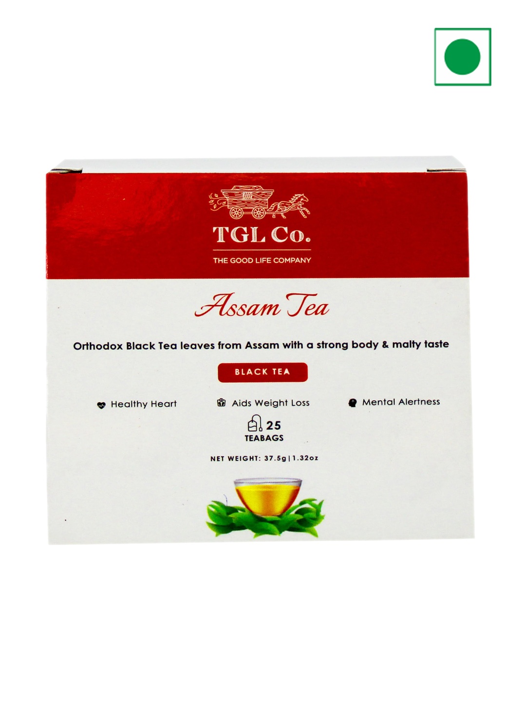 

TGL Co. Pack Of 4 Assam Black Dust 25 Tea Bags- 100gm