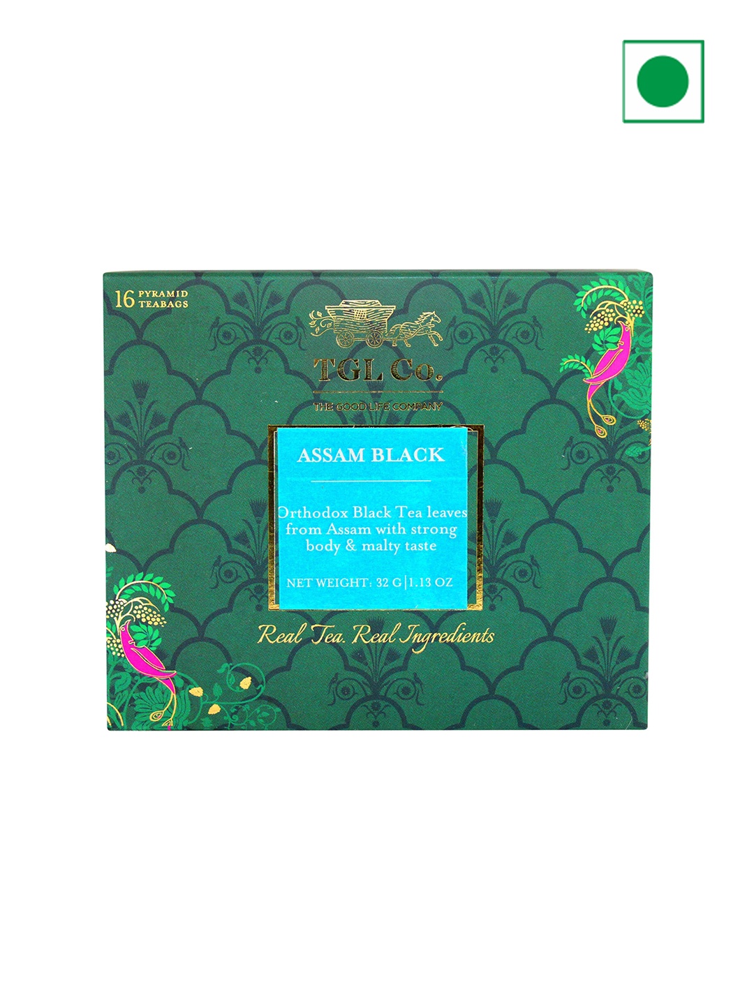 

TGL Co. Pack of 3 Assam Black Tea Bags- 32 G Each, Green