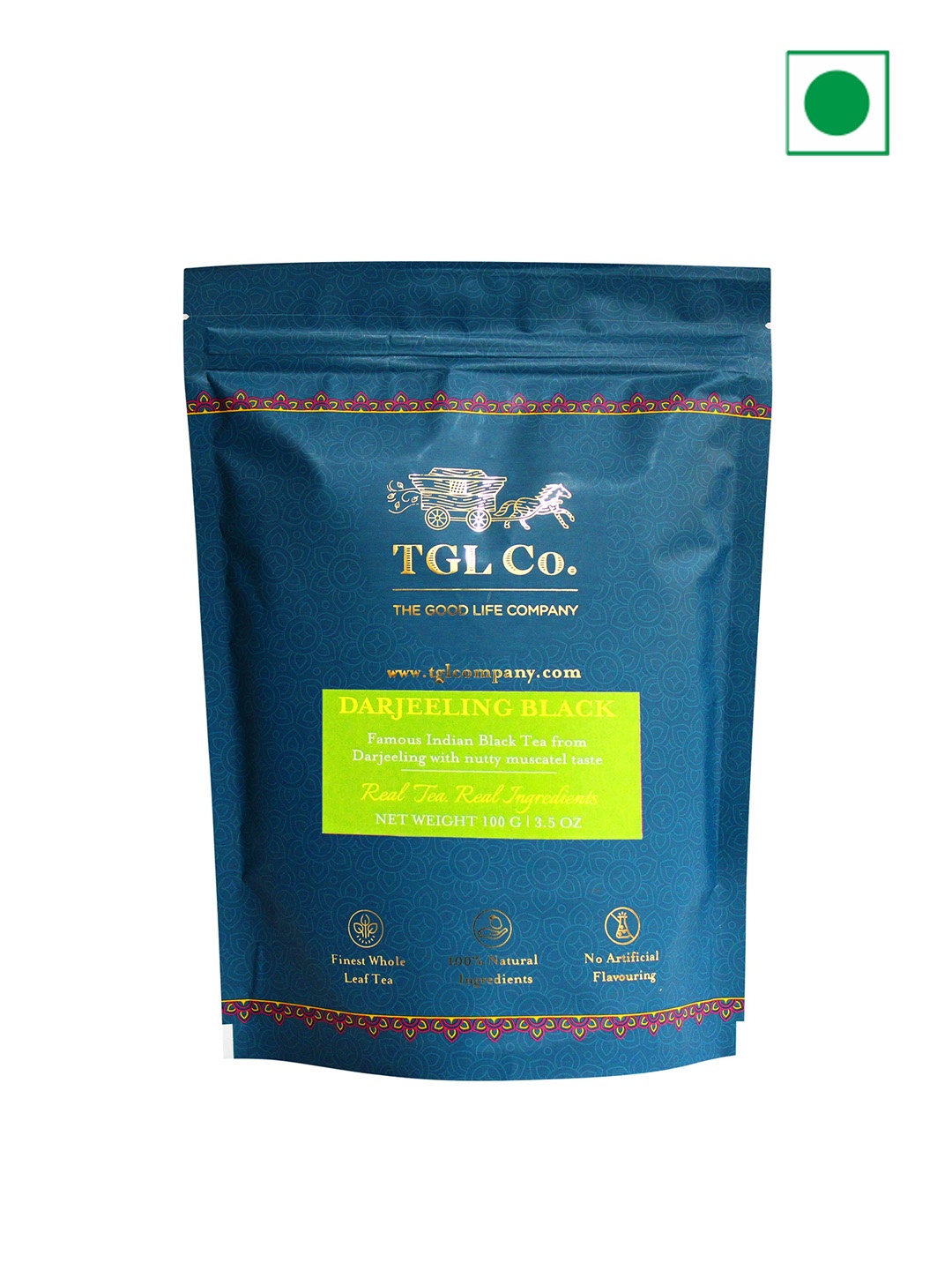 

TGL Co. Darjeeling Black Loose Leaf- 32G Each, Teal