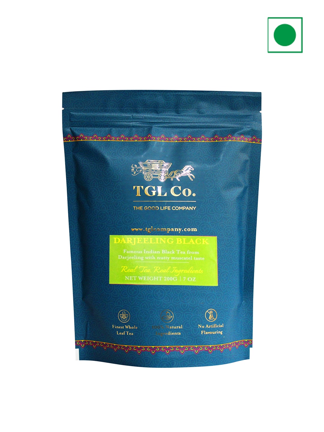 

TGL Co. Darjeeling Black Tea Bags / Loose Tea-200 Gm, Blue