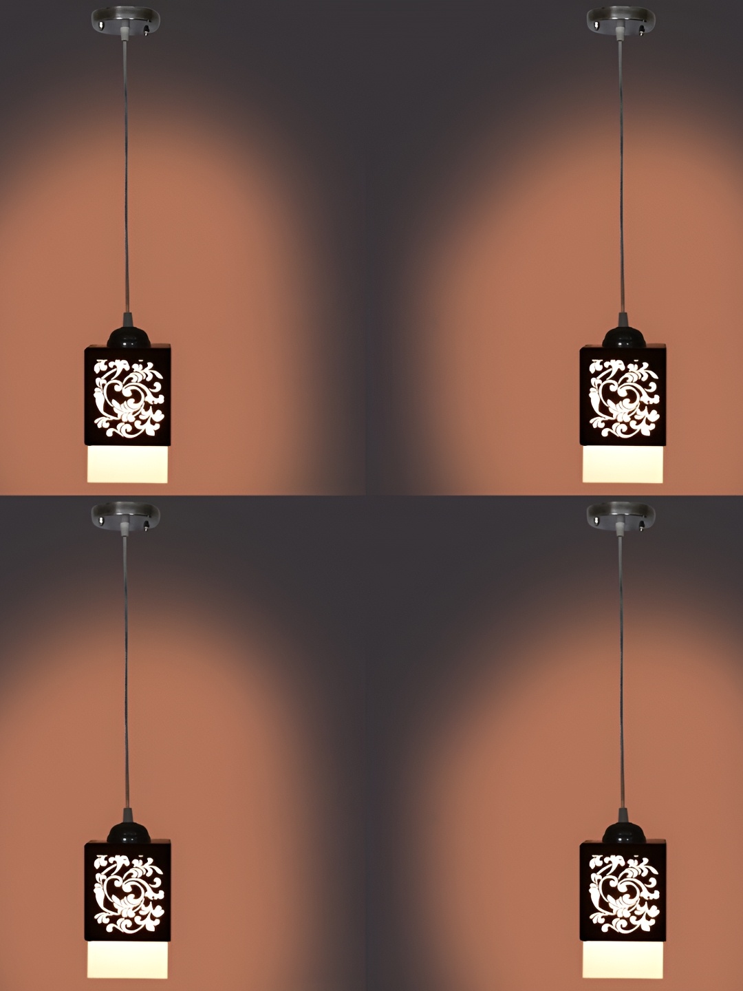 

1ST TIME Black Textured Traditional Ceiling Lamp