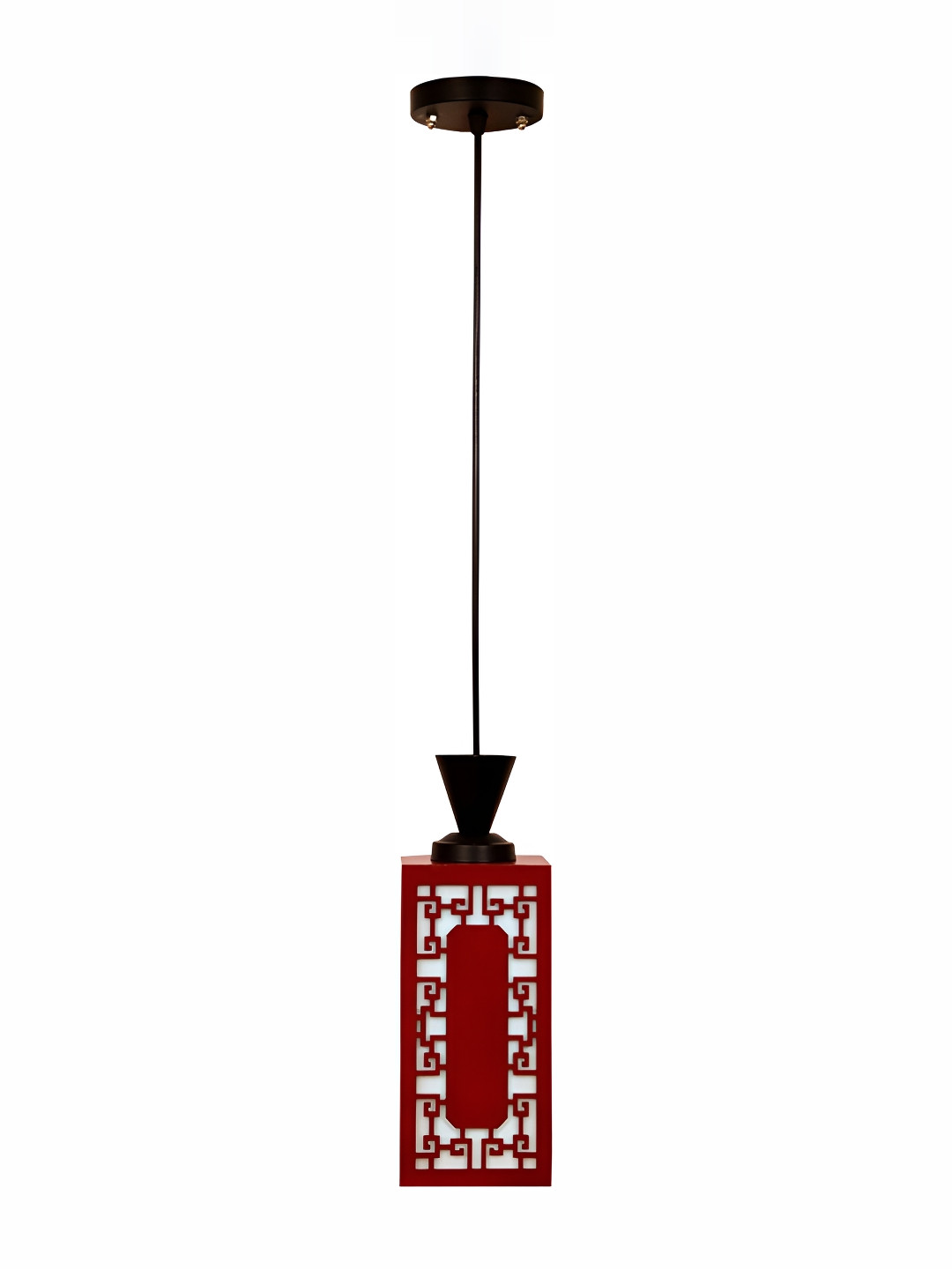 

1ST TIME Red Textured Traditional Ceiling Lamp