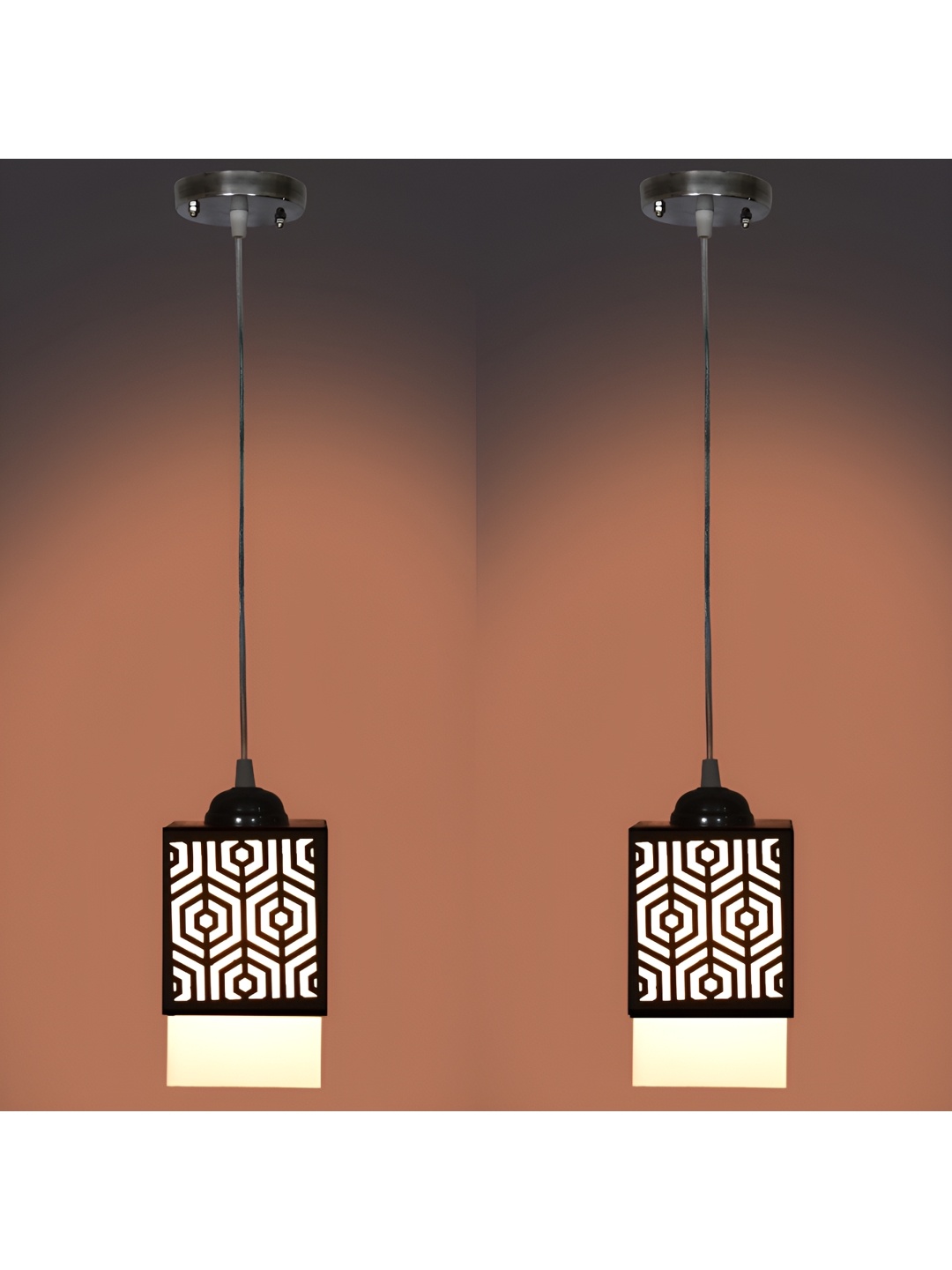 

1ST TIME Black Textured Traditional Ceiling Lamp