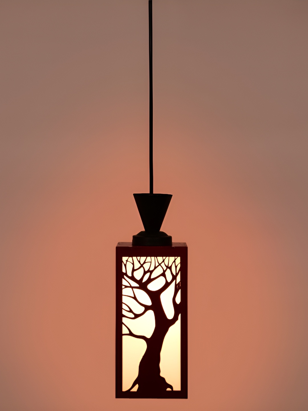 

1ST TIME Red Textured Traditional Ceiling Lamp