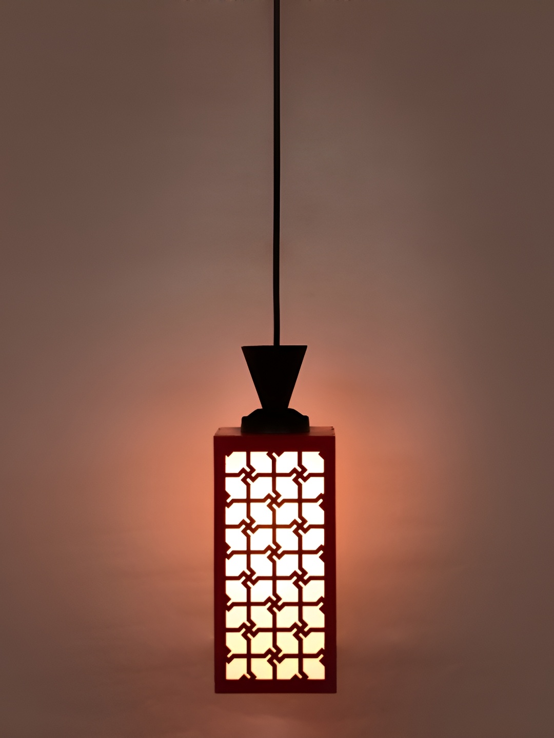 

1ST TIME Red Textured Traditional Ceiling Lamp