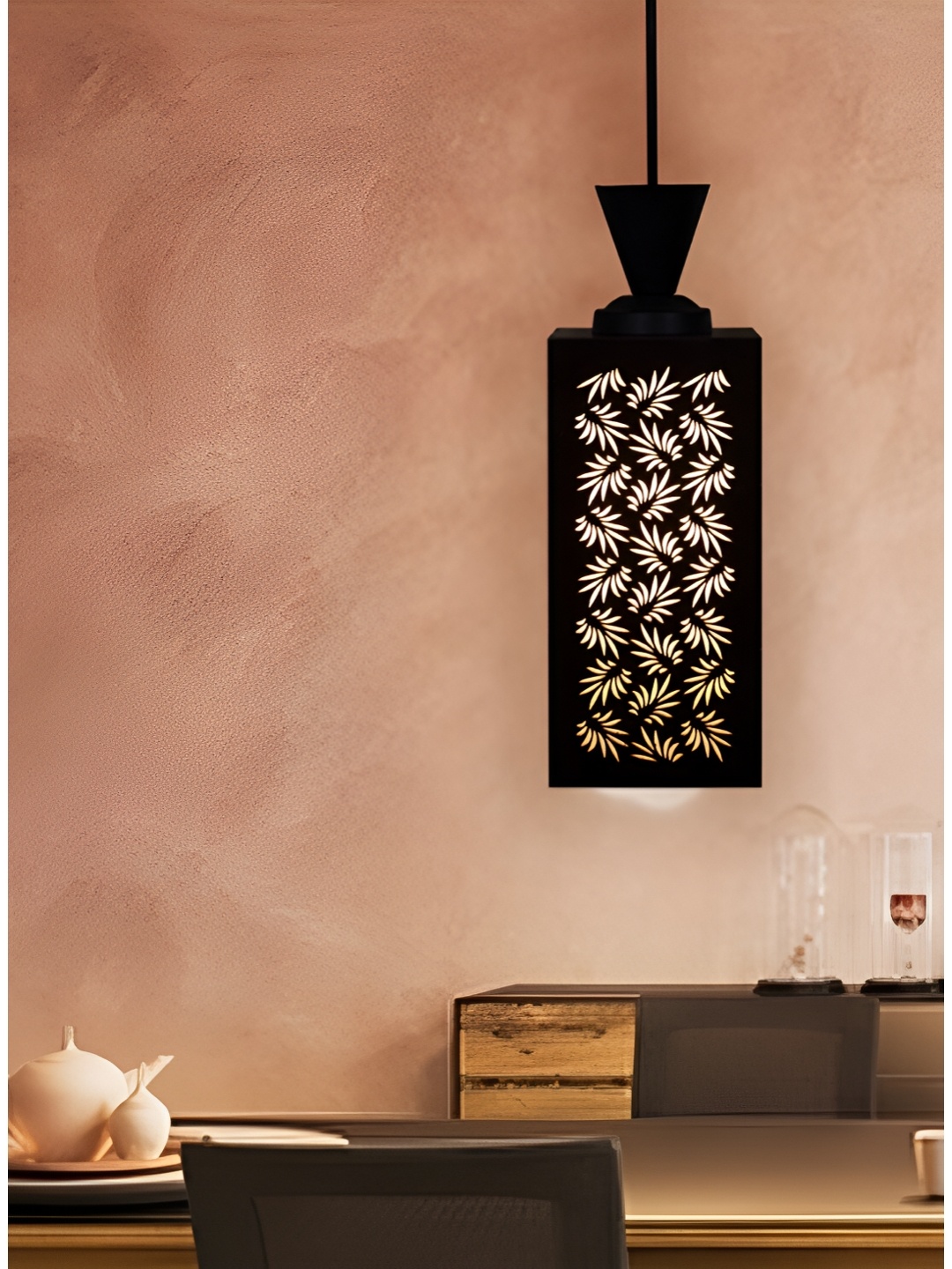 

1ST TIME Brown Textured Traditional Ceiling Lamp