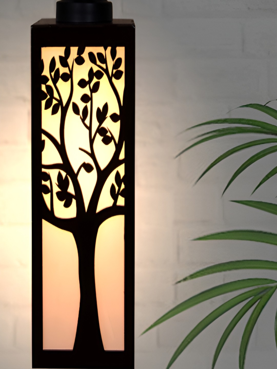 

1ST TIME Brown & White Textured Wooden Traditional Ceiling Lamp