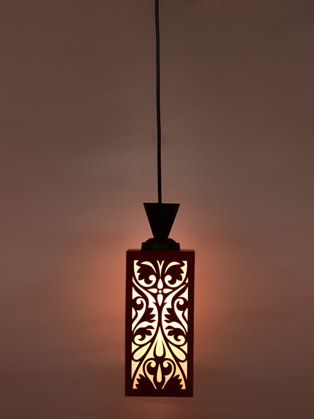 

1ST TIME Red Textured Traditional Ceiling Lamp