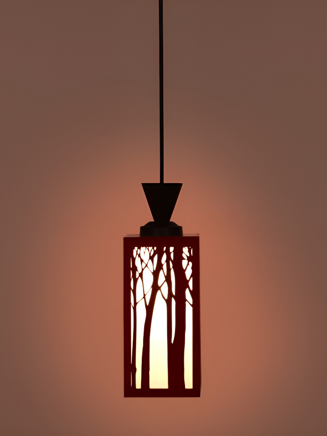 

1ST TIME Red Textured Traditional Ceiling Lamp