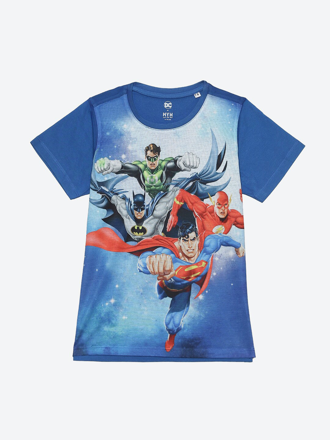 

Wear Your Mind Boys Graphic Printed Round Neck Cotton Casual T-shirt, Blue