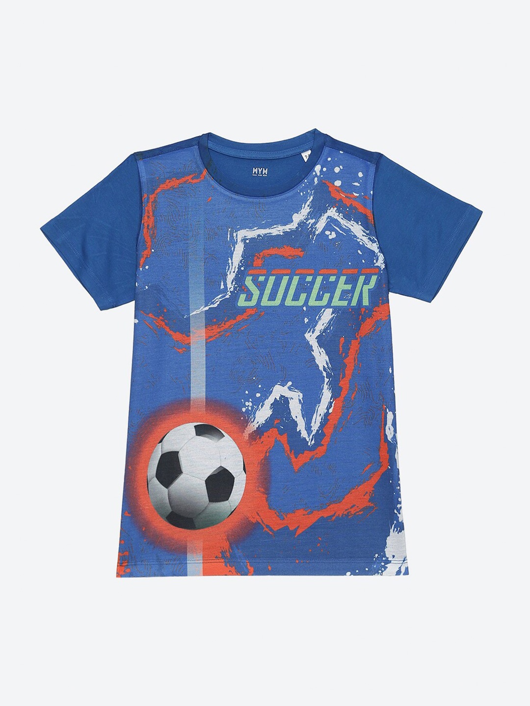 

Wear Your Mind Boys Graphic Printed Cotton T-shirt, Blue