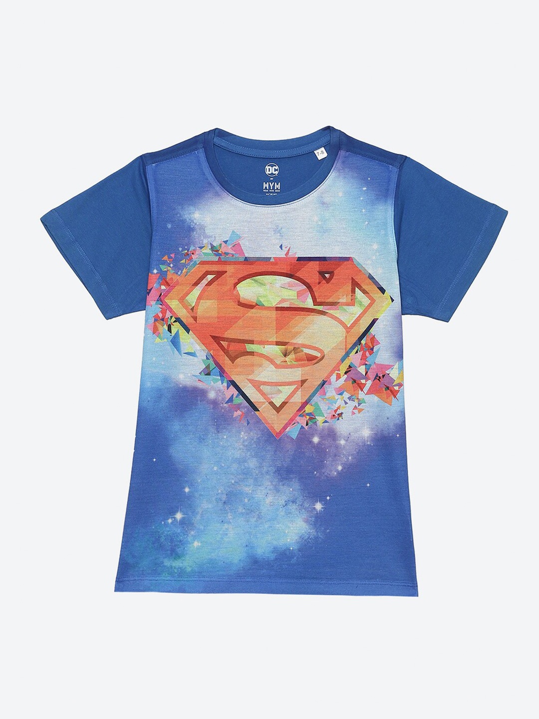 

Wear Your Mind Boys Superman Printed Round Neck Casual T-shirt, Blue