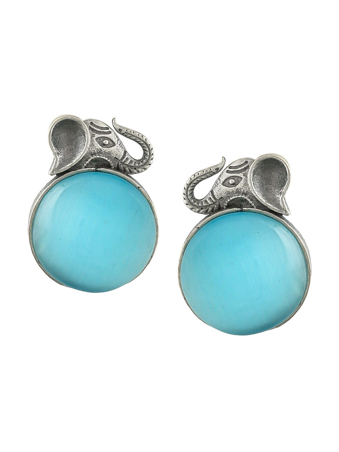 

Silvermerc Designs Silver-Plated Circular Studs Earrings