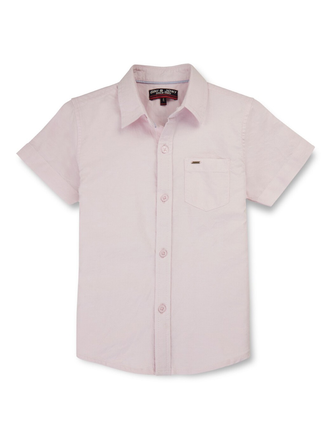 

Gini and Jony Boys Cotton Casual Shirt, Pink