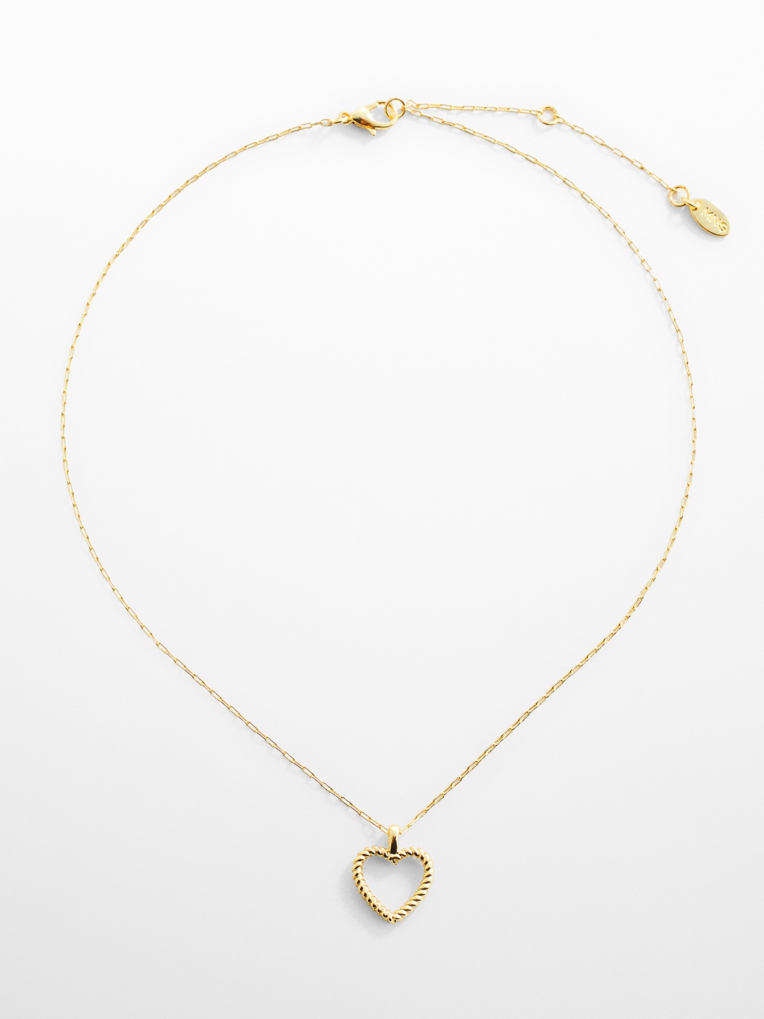 

MANGO Heart Shaped Pendants with Chains, Gold