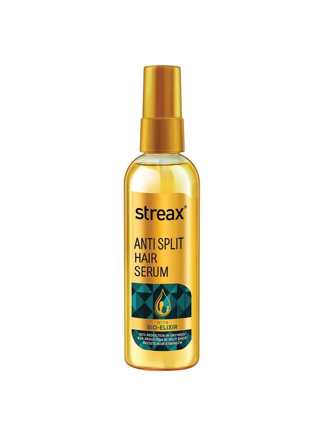 

Streax Anti Split Hair Serum with Bio Elixir - 100 ml, Yellow