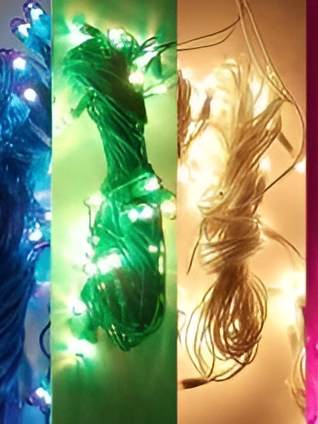 

Pixofeet Green & Blue 10 Pcs LED String Lights