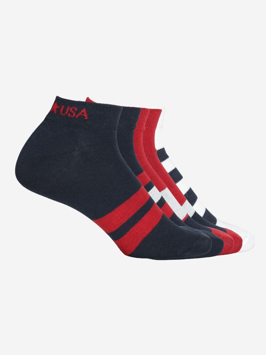 

JUMP USA Men Pack Of 5 Assorted Ankle Length Socks