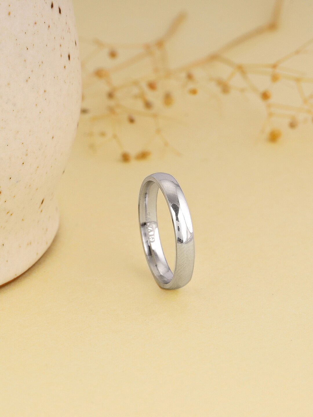 

GIVA 925 Sterling Silver Rhodium-Plated Finger Ring