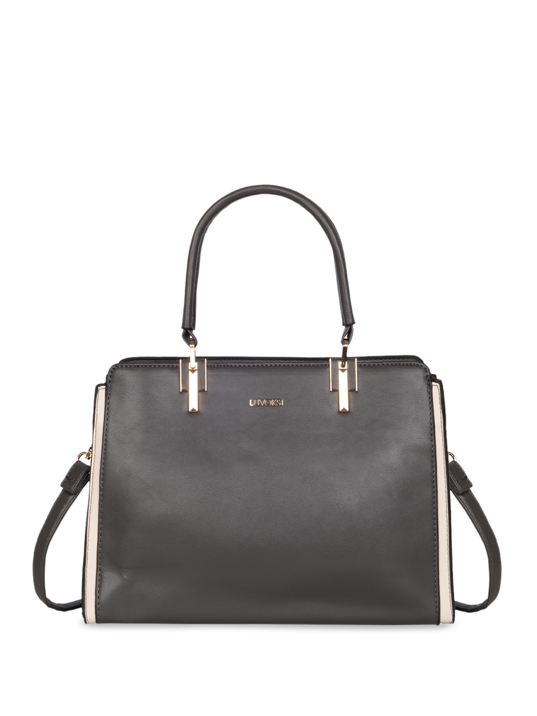 

Luvoksi Structured Handheld Bag, Grey