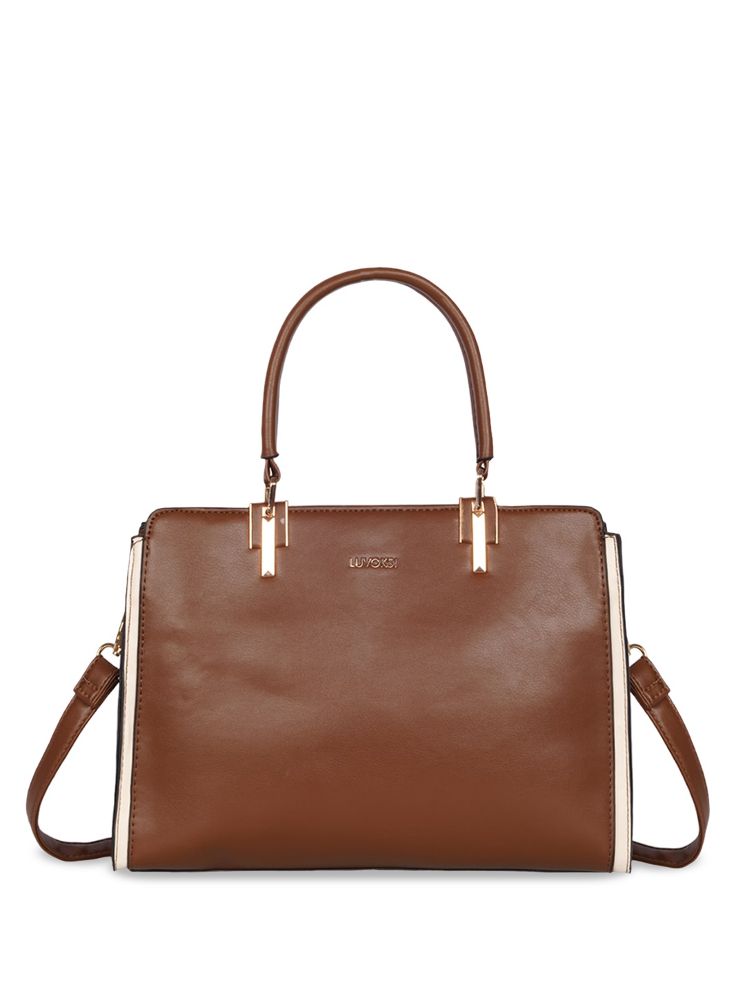 

Luvoksi Structured Handheld Bag, Brown
