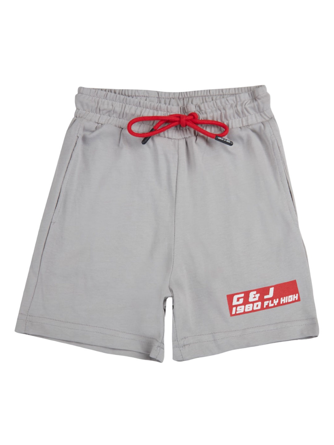 

Gini and Jony Infant Boys Mid-Rise Cotton Shorts, Grey