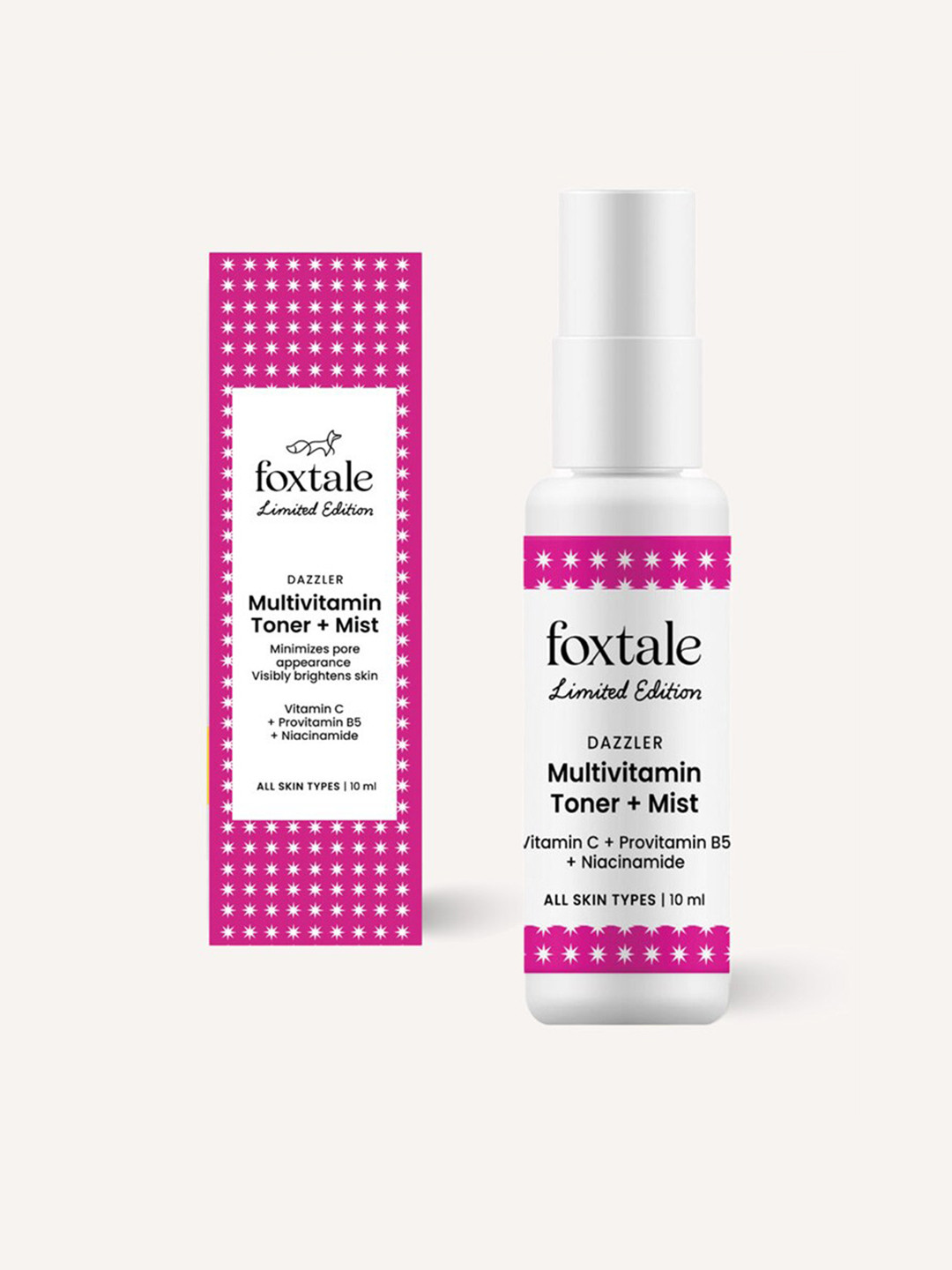 

FoxTale Dazzler Multivitamin Toner & Mist With Vitamin C - 10ml, Na
