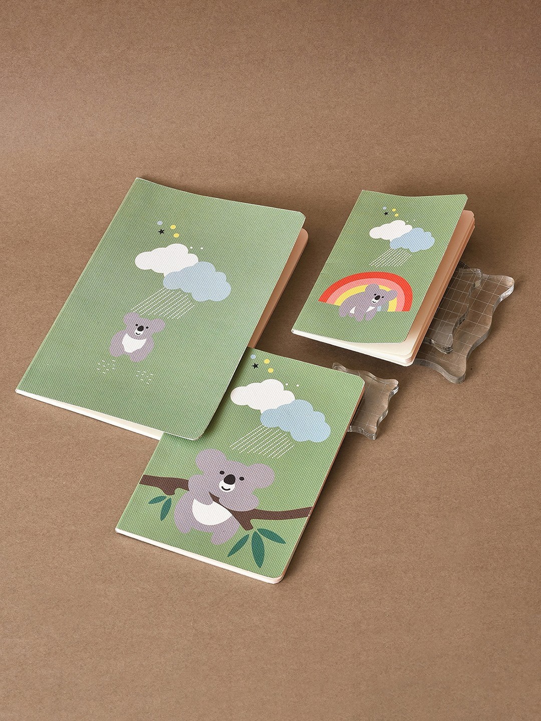 

MiArcus Kids Pack Of 3 Self Designed Diaries Stationery, Green