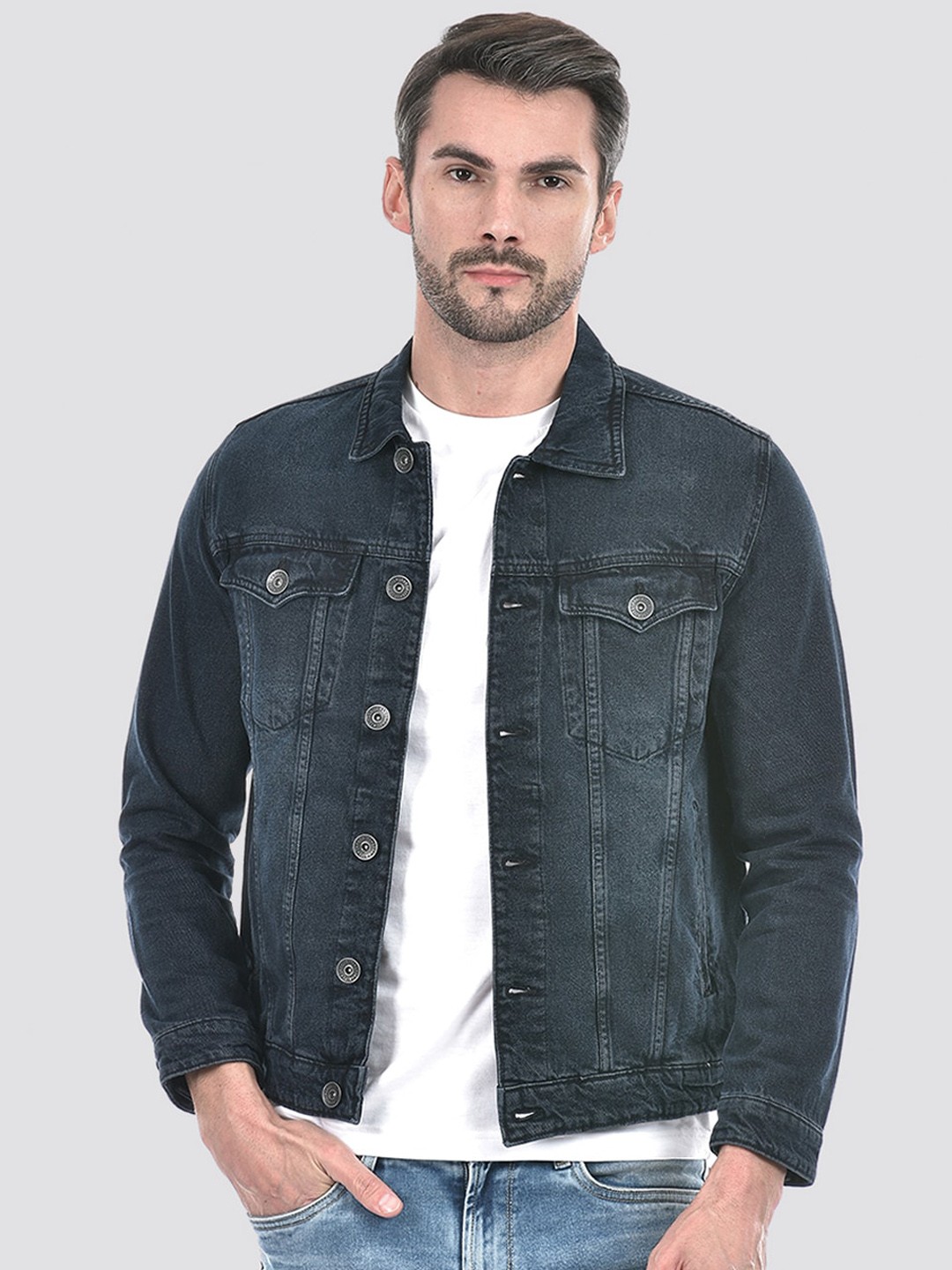 

Integriti Washed Denim Jacket, Blue