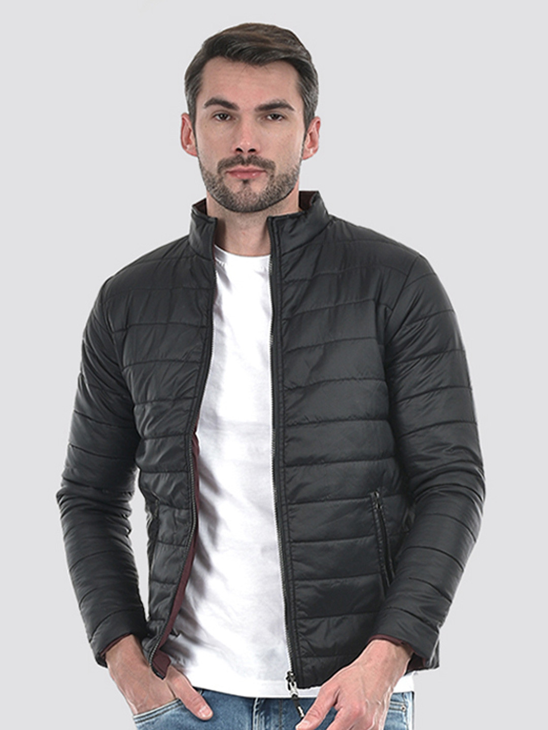 

Integriti Men without Reversible Crop Puffer Jacket, Multi