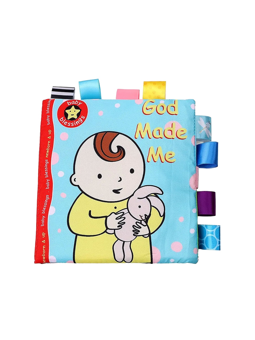 

Baby Moo Little Learner Baby With Squeaker And Rustle Paper Sound Cloth Book, Red