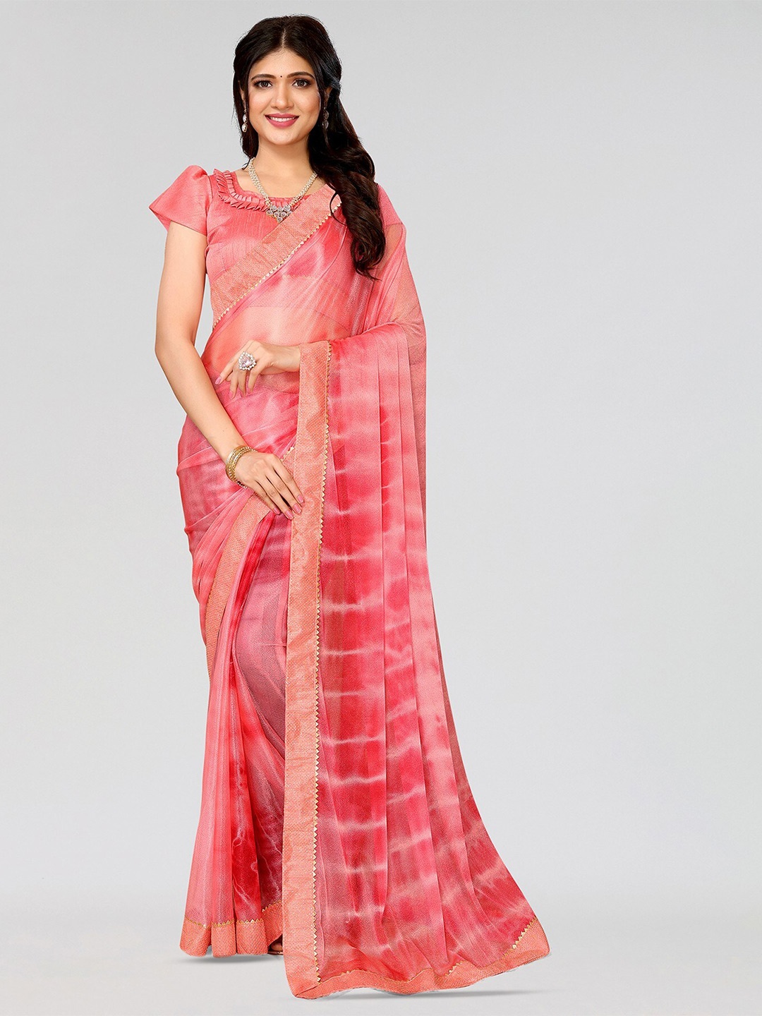 

Yashika Ombre Gotta Patti Leheriya Saree, Pink