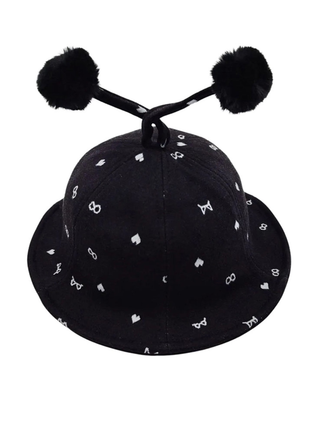 

Zacharias Kids Printed Cotton Hat, Black
