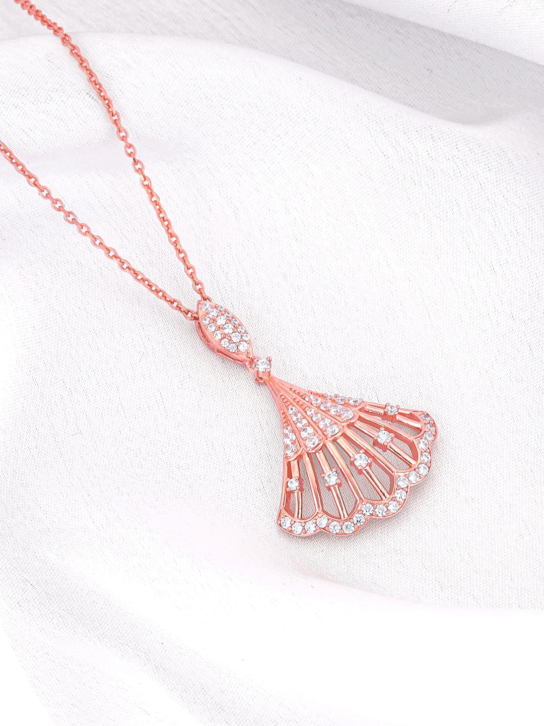 

GIVA 925 Sterling Silver Rose Gold-Plated Contemporary Pendants with Chains