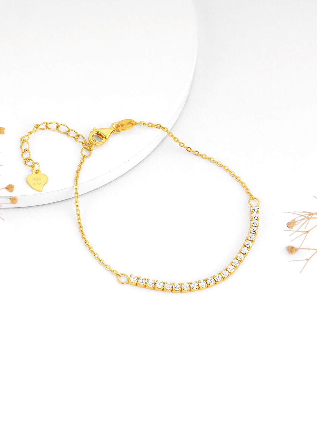

GIVA Gold-Plated 925 Sterling Silver Link Bracelet
