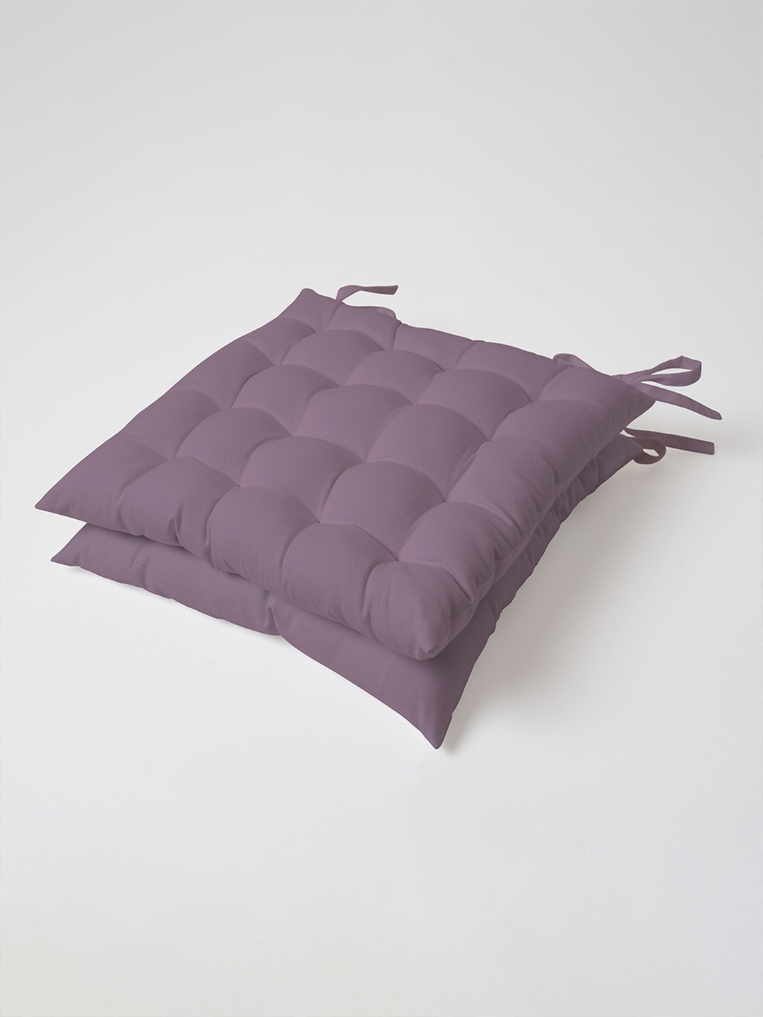 

SKANDA FAB Purple 2 Pieces Durable Pure Cotton Chair Pads