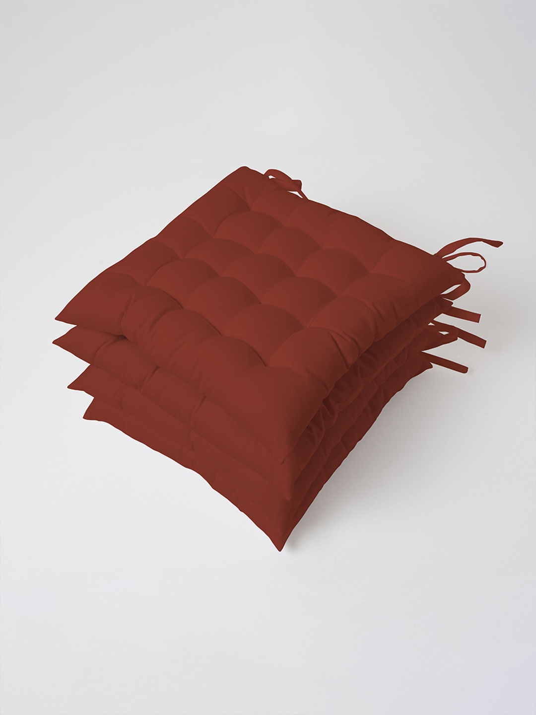 

SKANDA FAB 4 Pieces Maroon Pure Cotton Chair Pads