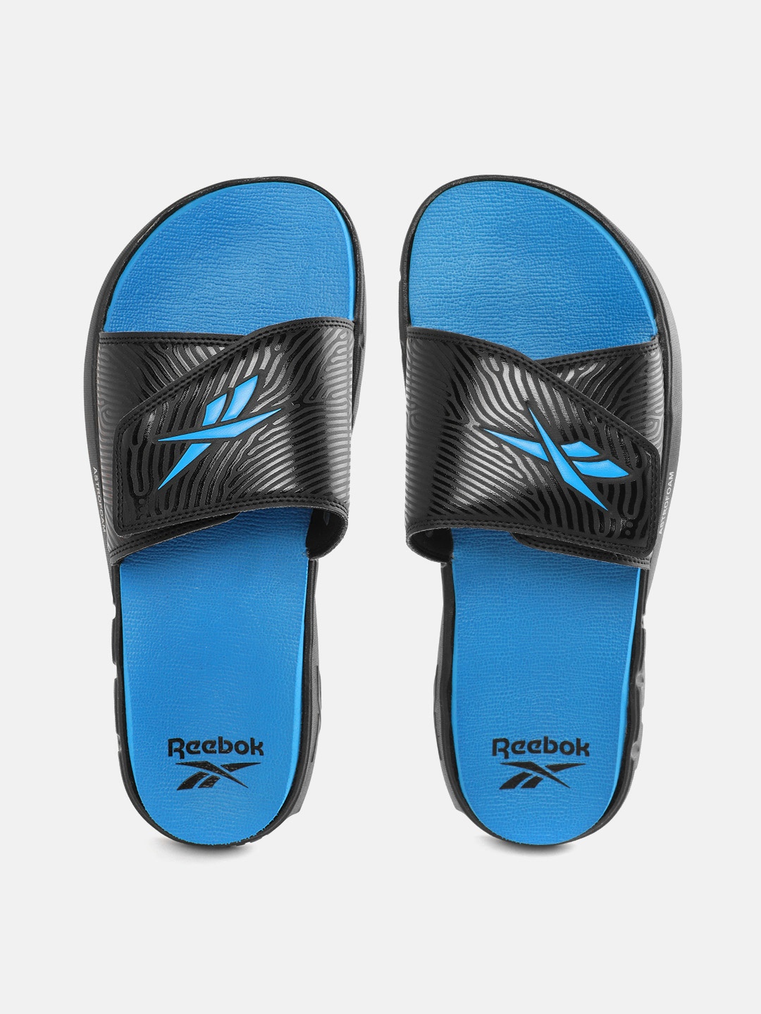

Reebok Unisex Brand Logo Printed Sliders, Black