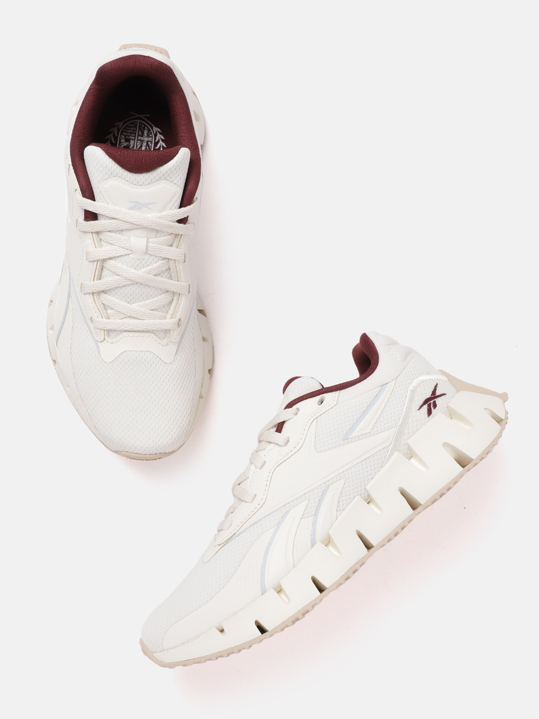 

Reebok Women ZIG DYNAMICA 4 Running Shoes, Cream