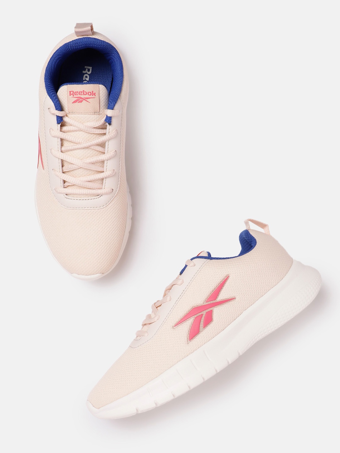 

Reebok Women Woven Design Stride Runner Shoes, Pink