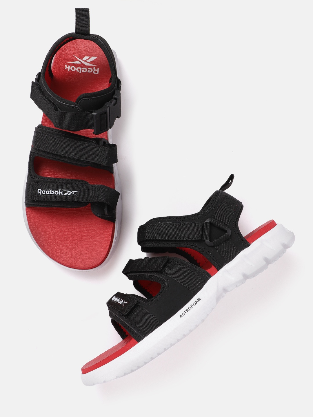 

Reebok Men Rewind Sandals, Black